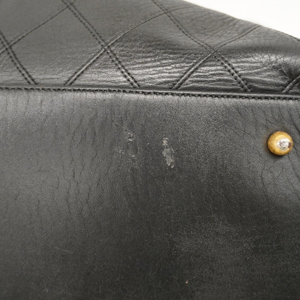 CHANEL Black Lambskin Leather Boston Bag - Picture 10 of 16